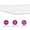 vidaXL Boxspringbett mit Matratze mit Kopfteil Rosa 80 x 200 cm Samt