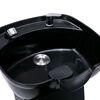 vidaXL Friseurstuhl mit Waschbecken Schwarz 129x59x82 cm Kunstleder