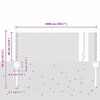 vidaXL Zaun mit Pfosten Silber 0,4 x 10 m Stahl