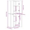 vidaXL Hochschrank Eichen-Optik 70x42,5x225 cm Holzwerkstoff
