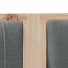 vidaXL Gepolstertes Kopfteil Braun 200 cm Massives Kiefernholz
