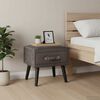 vidaXL Nachttisch Grau 40x35x40 Samt