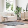 vidaXL Teppich Shaggy Hochflor NAVARRA Hellgrau 160x160 cm Polyester