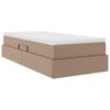 vidaXL Aufbewahrungsbett mit Matratze Cappuccino 90 x 200 cm