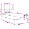 vidaXL Ottoman-Bett mit Matratzen Dunkelgrau 90x190 cm Samt