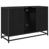 vidaXL Badezimmerschrank mit T&uuml;r Schwarz Eichen-Optik 90 x 33 x 60 cm