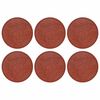 vidaXL Gehwegstein 6 pcs Rot &Oslash; 44 x 2 cm Gummi