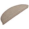 vidaXL Treppenmatten 15 Stk. Braun 65x21x4 cm