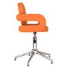 vidaXL Esszimmerstuhl Drehbar Orange Kunstleder