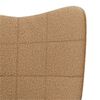 vidaXL Sessel Beige 62 x 67 x 95,5 cm Sherpa-Stoff