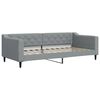 vidaXL Tagesbett Hellgrau 90x200 cm Stoff
