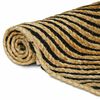 vidaXL Teppich Nat&uuml;rlich und Schwarz 60 x 110 cm Jute