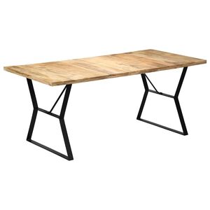 vidaXL Esstisch 180x90x76 cm Massivholz Mango