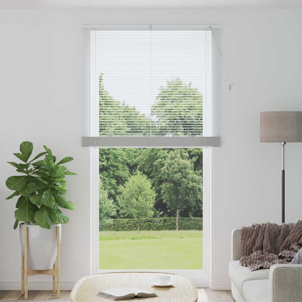 vidaXL Venetianer Jalousie Verstellbar Wei&szlig; 213 x 110 cm PVC