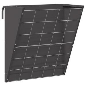 vidaXL H&auml;ngender Heufutterspender Schwarz 61 x 33 x 66 cm