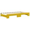 vidaXL Tagesbett Ausziehbar Gelb 100x200 cm Samt