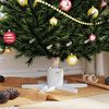 vidaXL Weihnachtsbaumst&auml;nder 1.73 Wei&szlig; 50 x 50 x 15,5 cm Stahl