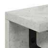 vidaXL Wandmontierter nachttisch Beton Grau 80 x 10,5 x 10,5 cm