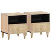 vidaXL Nachttische 2 Stk. 40x33x46 cm Massivholz Mango