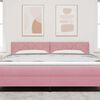 vidaXL LED Kopfteil Rosa 180 cm Kunstleder
