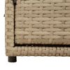 vidaXL Gartenschrank Beige 110x55x60,5 cm Poly Rattan