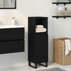 vidaXL Badezimmerschrank mit T&uuml;r Schwarz Eichen-Optik 30 x 30 x 100 cm