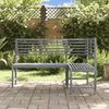 vidaXL Garten-Eckbank Grau 140 cm Massivholz Akazie