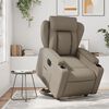 vidaXL Relaxsessel mit Aufstehhilfe Elektrisch Cappuccino Kunstleder