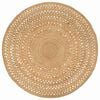 vidaXL Teppich Jute Handgeflochten 180 cm Rund