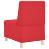 vidaXL | Modulares Armfreies Sofa | Rot 55 x 74 x 82 cm Kunstleder