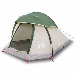 vidaXL Kuppel-Campingzelt 1 Person Gr&uuml;n Wasserdicht