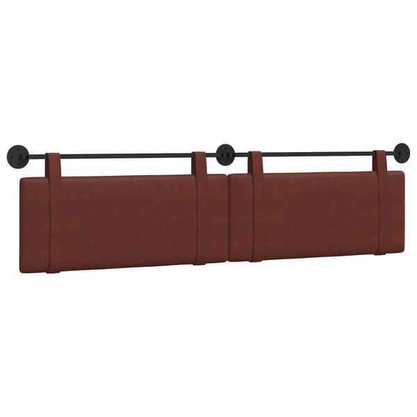 vidaXL H&auml;ngevorderseite Gl&auml;nzendes Braun 210 x 55 x 5 cm Antikes PU
