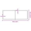 vidaXL Waschtischplatte Dunkelbraun 160x60x(2-4)cm Massivholz