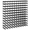 vidaXL Weinregal f&uuml;r 120 Flaschen Schwarz Massivholz Kiefer