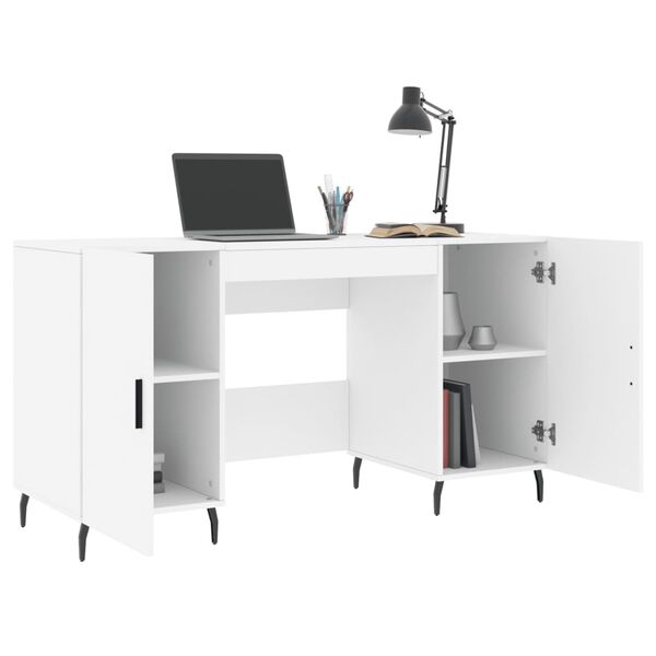 vidaXL Schreibtisch Wei&szlig; 140x50x75 cm Holzwerkstoff