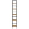 vidaXL B&uuml;cherregal 5 Regalb&ouml;den Eiche 60x27,6x158,5 cm Holzwerkstoff