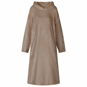 vidaXL Decken-Hoodie Kamel M Flanell
