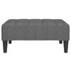 vidaXL Fu&szlig;hocker Hellgrau 78x56x32 cm Stoff