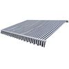 vidaXL Gelenkarmmarkise Handbetrieben 300 cm Blau/Wei&szlig;