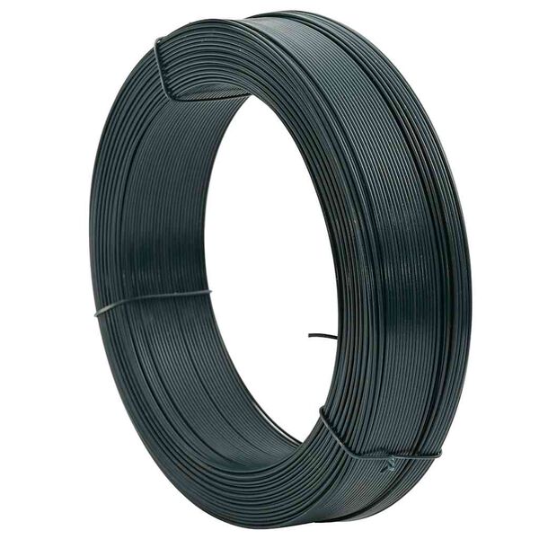 vidaXL Zaun-Bindedraht 250 m 2,3/3,8 mm Stahl Schwarzgr&uuml;n