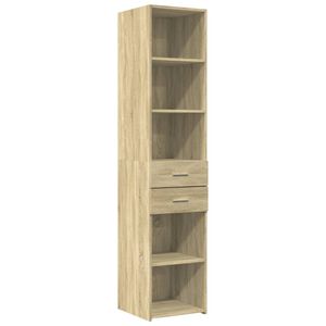 vidaXL Highboard Sonoma-Eiche 40x42,5x185 cm Holzwerkstoff