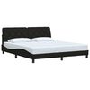 vidaXL Bettgestell ohne Matratze Schwarz 180x200 cm Stoff