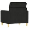 vidaXL Sofasessel Schwarz 60 cm Stoff