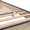 vidaXL Bettgestell Sonoma-Eiche 75x190 cm Holzwerkstoff und Metall