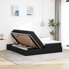 vidaXL Aufbewahrungsbett mit Matratze Schwarz 200 x 200 cm Polyester