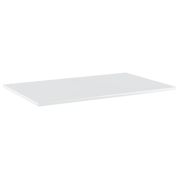 vidaXL B&uuml;cherregal-Bretter 4 Stk. Hochglanz-Wei&szlig; 80x50x1,5 cm