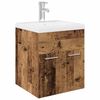 vidaXL Waschbeckenunterschrank mit Einbaubecken und Wasserhahn