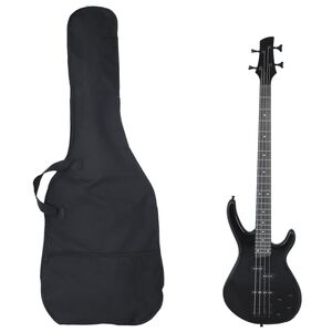 vidaXL E-Bass f&uuml;r Anf&auml;nger mit Tasche Schwarz 4/4 46"