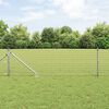 vidaXL Zaun mit Pfosten Silber 0,6 x 10 m Stahl