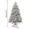 vidaXL K&uuml;nstlicher Weihnachtsbaum Klappbar 300 LEDs & Kugeln 240 cm